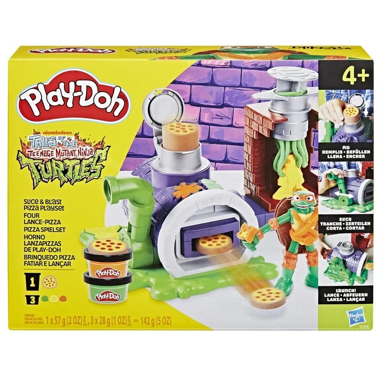 Play-Doh Tortugas Ninja Horno Lanzapizzas con Figura de Michelangelo – vista 2