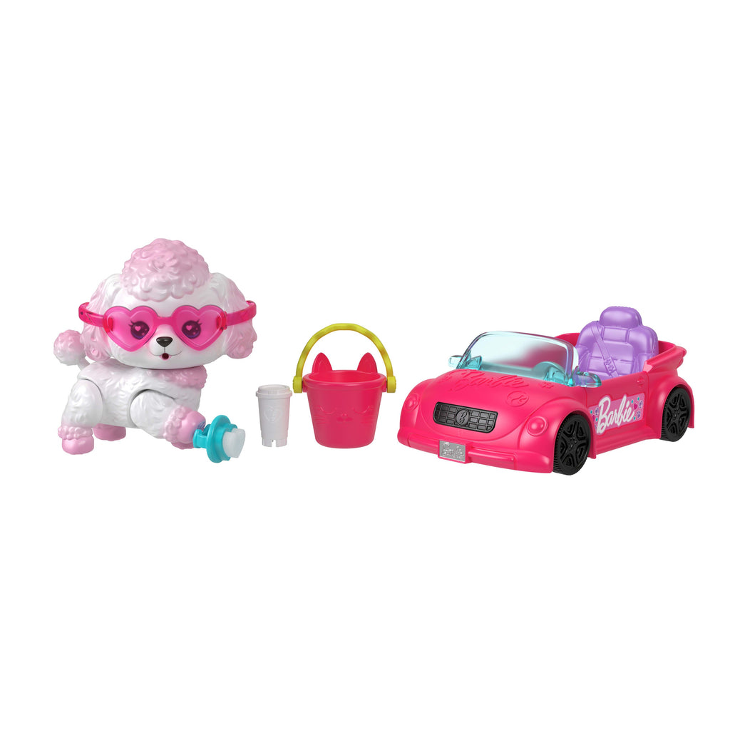 Barbie Dream Squad mascota poodle con convertible – vista 3