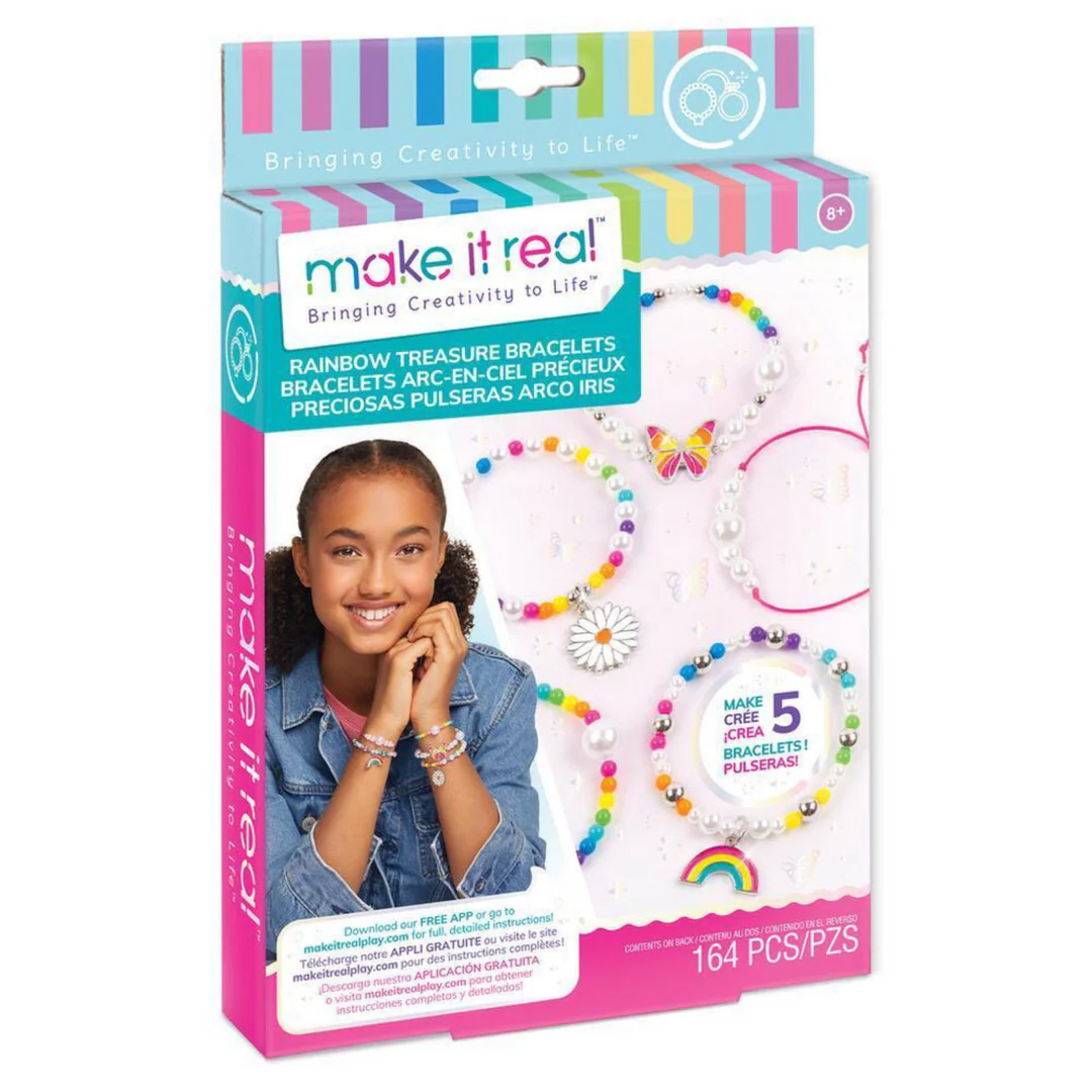 Make It Real Pulseras Tesoro Arcoíris Set para Crear 5 Pulseras – vista 1