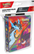 Mini portafolio Pokémon TCG Q1 2026 en su empaque, con Mega Charizard X y Mega Gengar en la portada