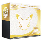 Caja de entrenador élite 30.º Aniversario en perspectiva con su tapa blanca y dorada