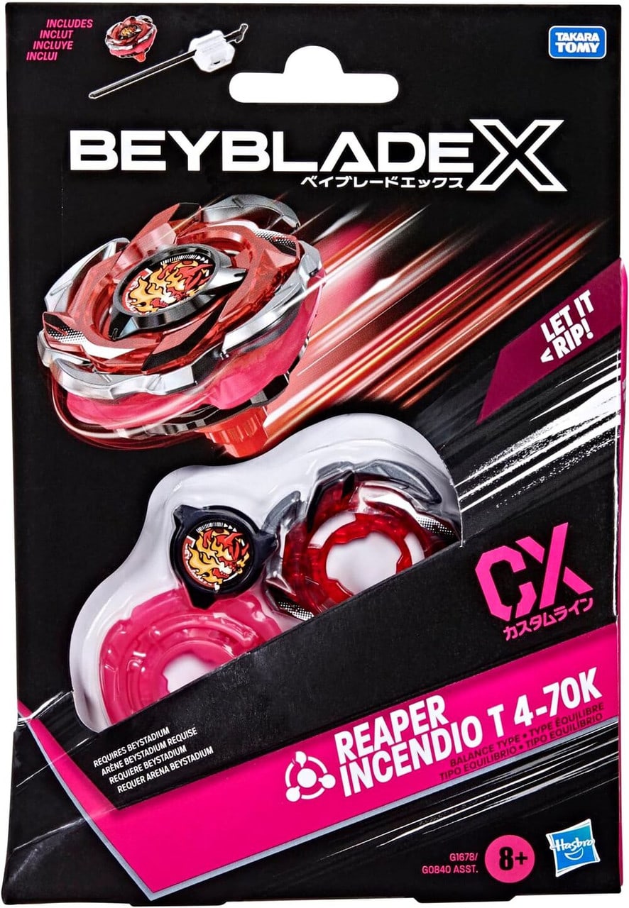 Beyblade X Reaper Incendio T 4-70K Trompo de Batalla – vista 1
