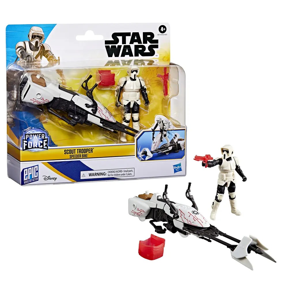 Star Wars Scout Trooper y Speeder Bike Figura 10 cm – vista 2