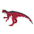 Figura de dinosaurio Ceratosaurus nasicornis rojo con franjas negras de Terra