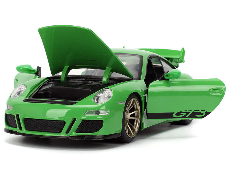 Fast & Furious Porsche 911 GT3 (997) Verde Escala 1:24 – Jada Toys