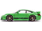 Fast & Furious Porsche 911 GT3 (997) Verde Escala 1:24 – Jada Toys