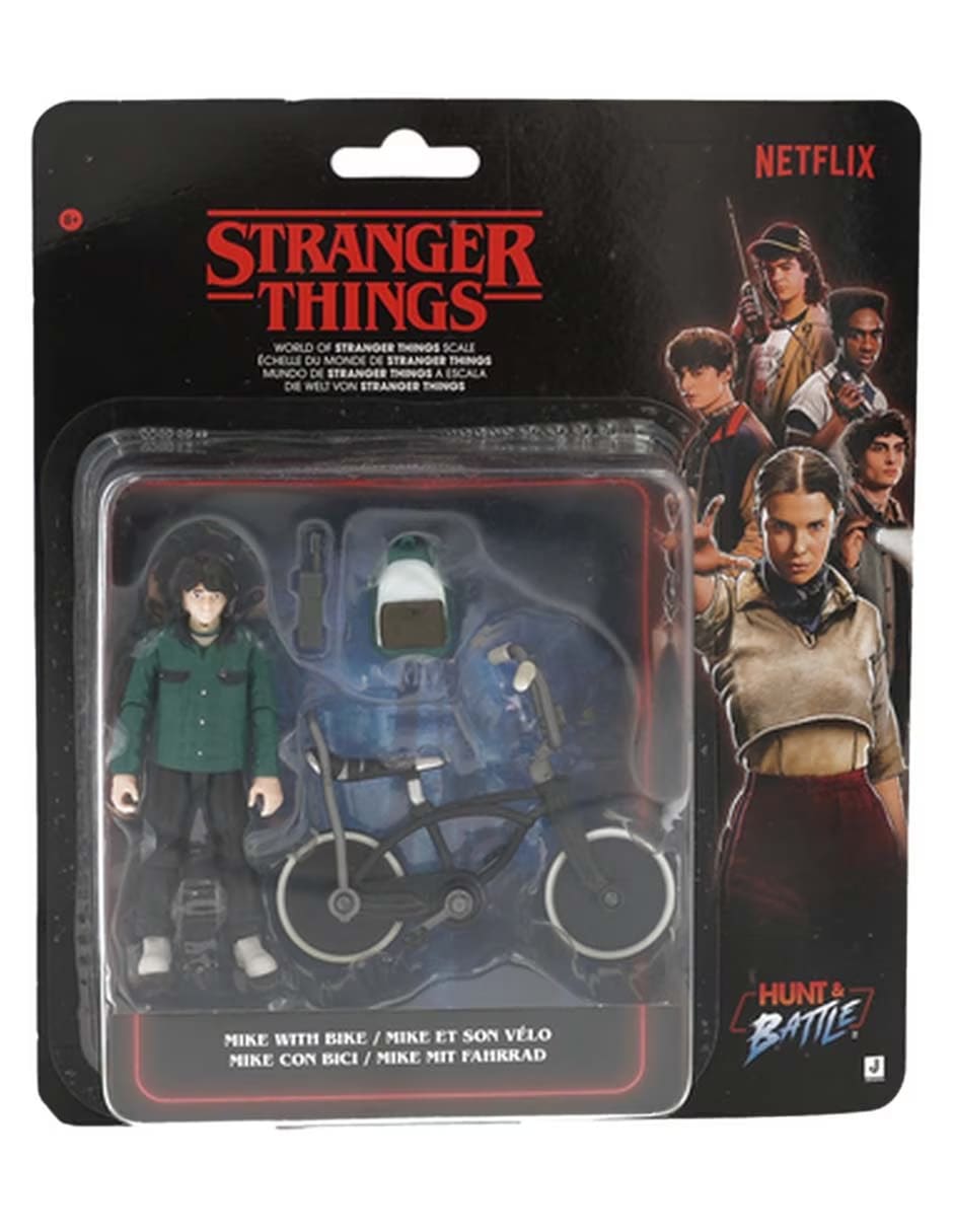 Stranger Things Figura de Mike con Bicicleta para Coleccionar – vista 1