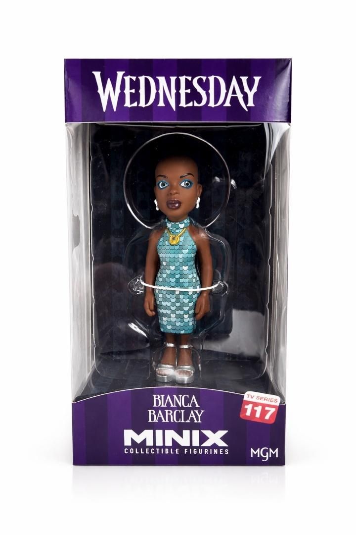 Caja frontal Minix Wednesday Bianca Barclay número 117 con la figura a la vista