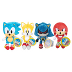 Línea de peluches básicos Sonic de 23 cm: Sonic, Tails, Metal Sonic y Knuckles