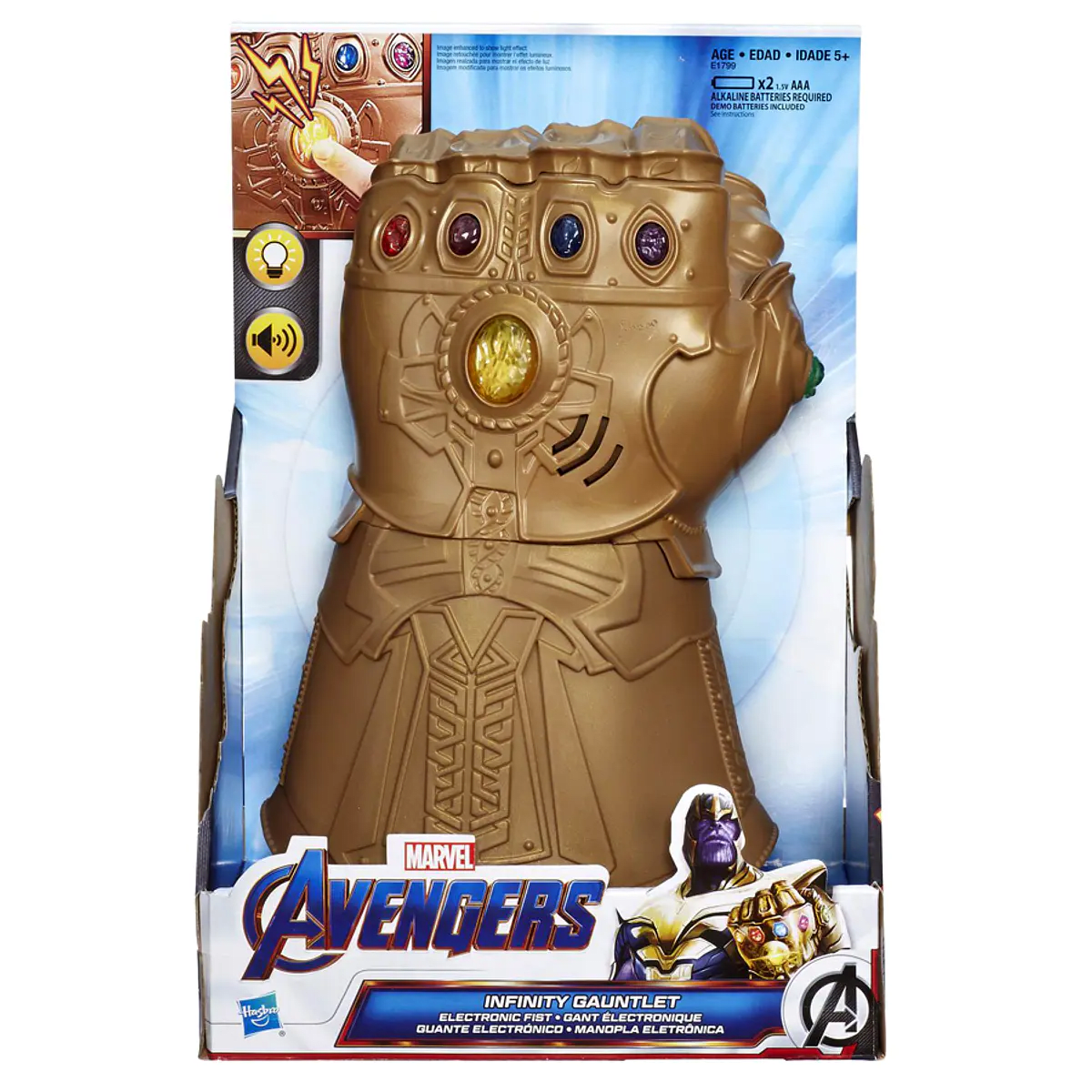 Avengers Guantelete del Infinito Electrónico de Thanos con Luz y Sonido – Hasbro