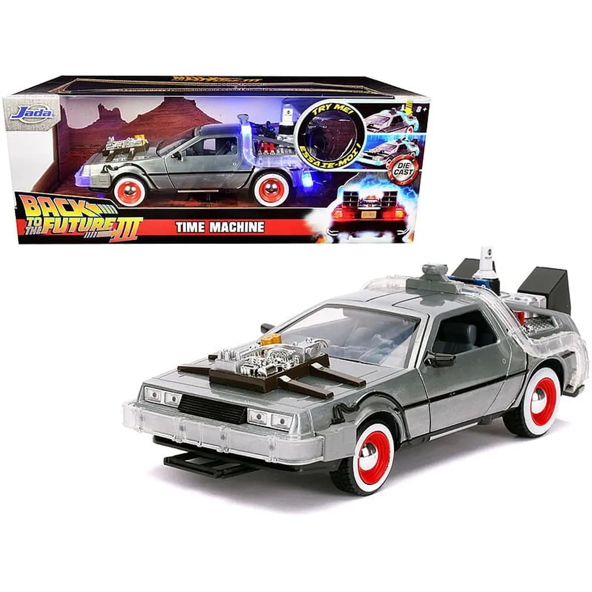 Jada Hollywood Rides Volver al Futuro DeLorean Máquina del Tiempo 1:24 – vista 1