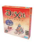 Caja del juego Dixit Odyssey edición renovada con globo aerostático y ciudad ilustrada