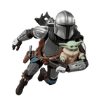 Blokees Star Wars Champion Class CC05 Din Djarin y Grogu Figura Armable – vista 2
