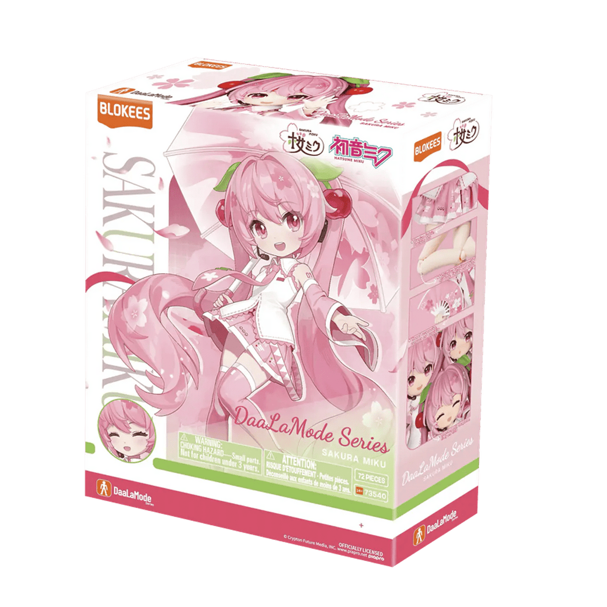 Blokees Hatsune Miku DaaLaMode Sakura Miku Figura Armable 72 Piezas – vista 2