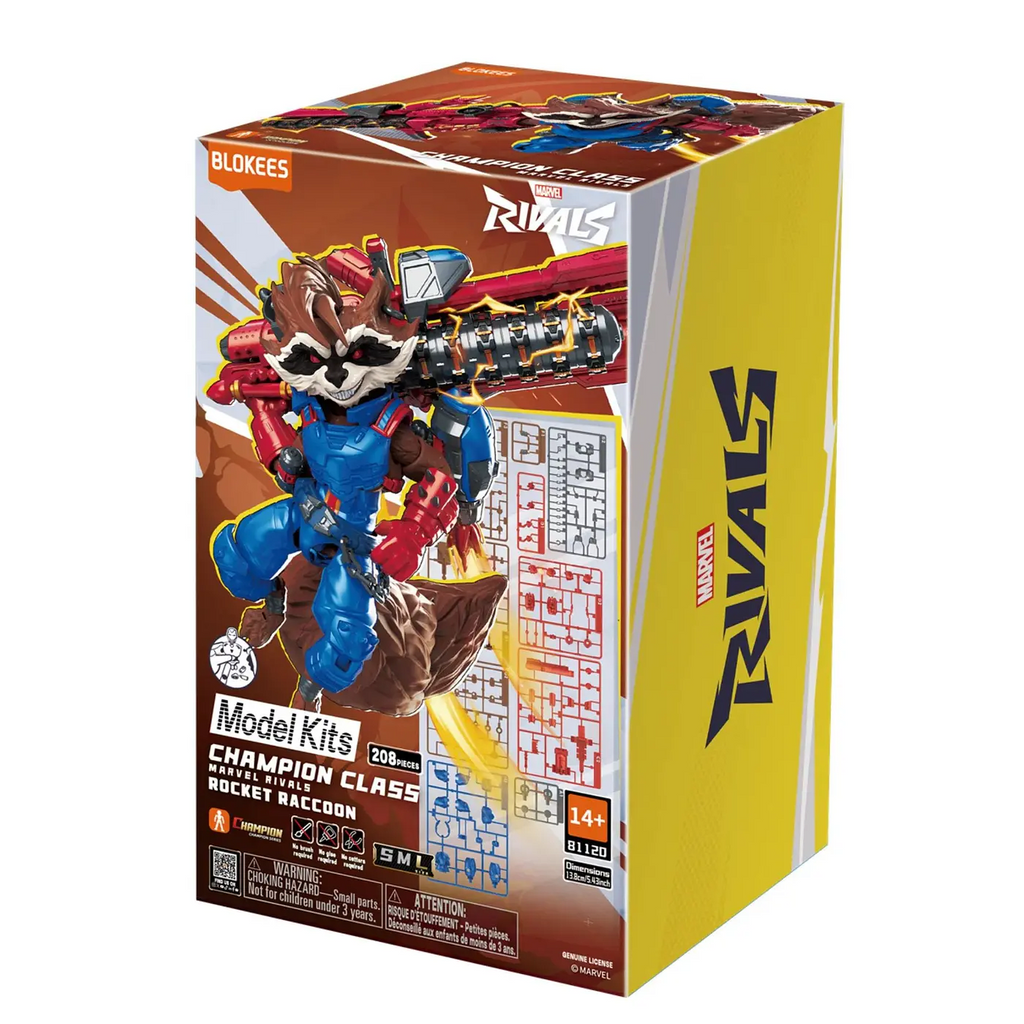 Blokees Marvel Rivals Champion Class 08 Rocket Raccoon Figura Armable – vista 1