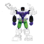 Blokees Transformers Defender Version Devastator Kit de Combinación – vista 3