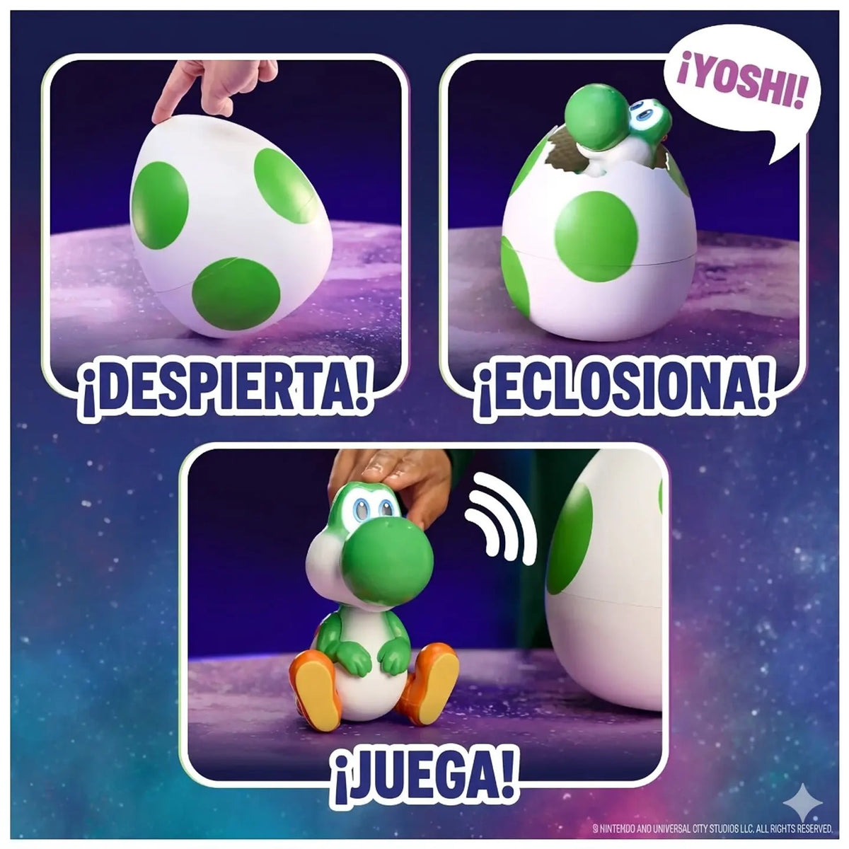 Super Mario Galaxy Yoshi Huevo Interactivo con Luces y Sonidos – vista 3