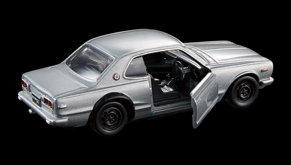 Skyline GT-R KPGC10 Tomica Premium con ambas puertas abiertas