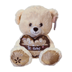 Peluche Oso Blanco con Corazón Extra Suave – vista 1