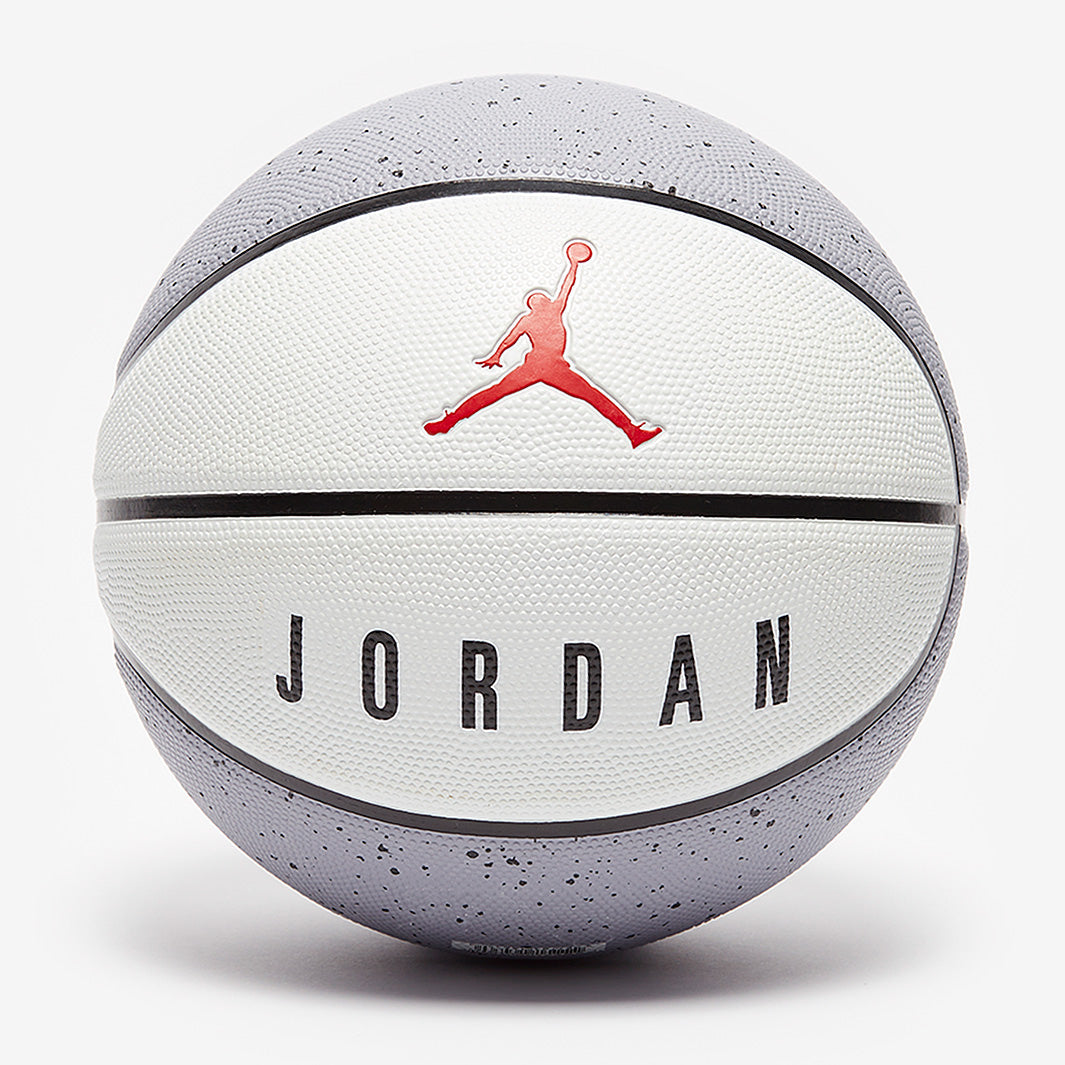 Balón de básquetbol Jordan Playground 2.0 talla 7 en gris cemento moteado y blanco