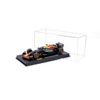 Red Bull Racing RB21 #1 escala 1:43 sobre base negra con vitrina transparente
