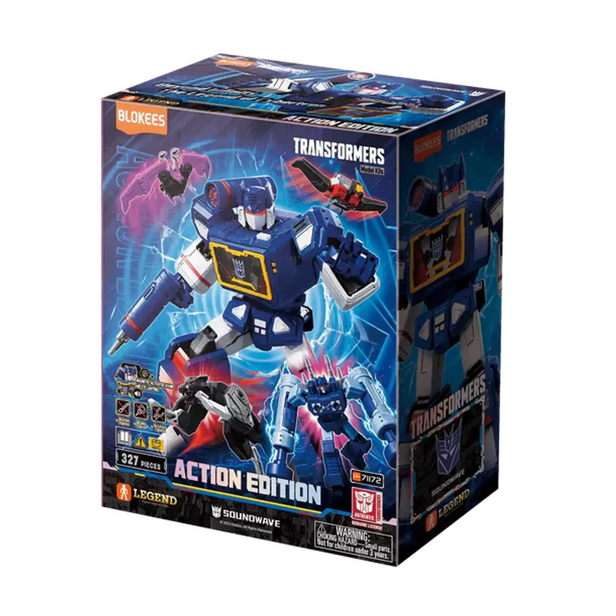 Blokees Transformers Action Edition 03 Soundwave con Luces y Sonido – vista 1