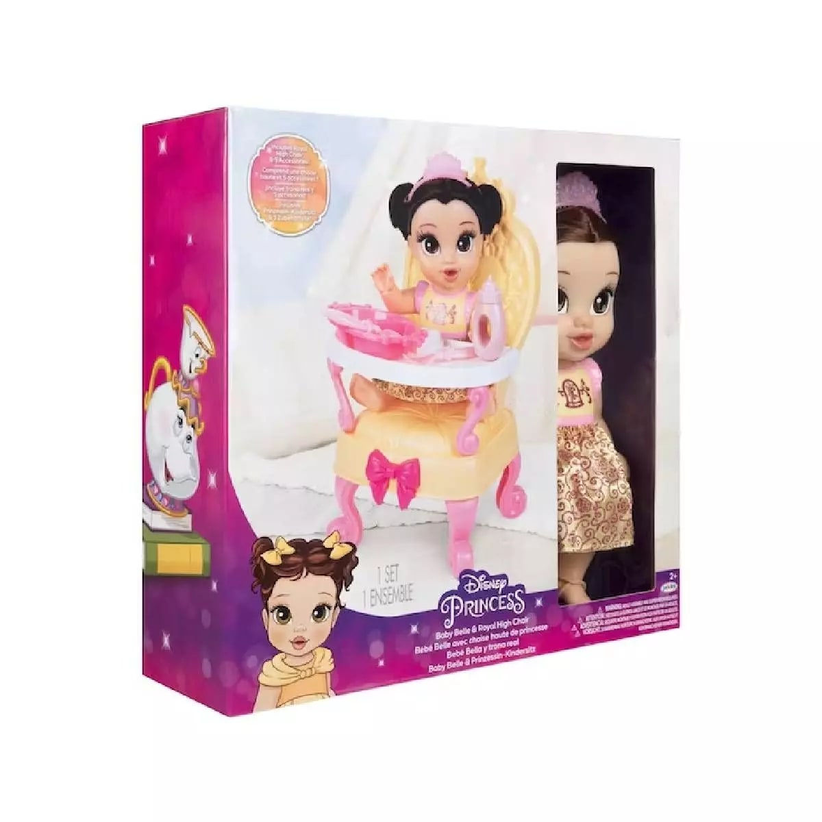 Princesas Disney Baby Muñeca Bebé con Trono y Accesorios – vista 1