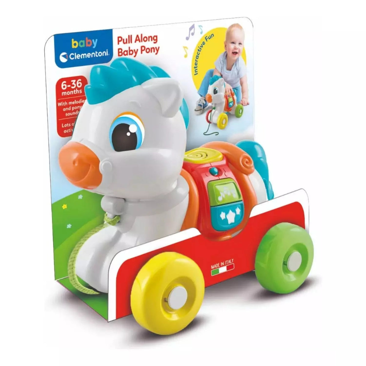Baby Clementoni Pony Interactivo de Arrastre con Sonidos y Canciones – vista 2