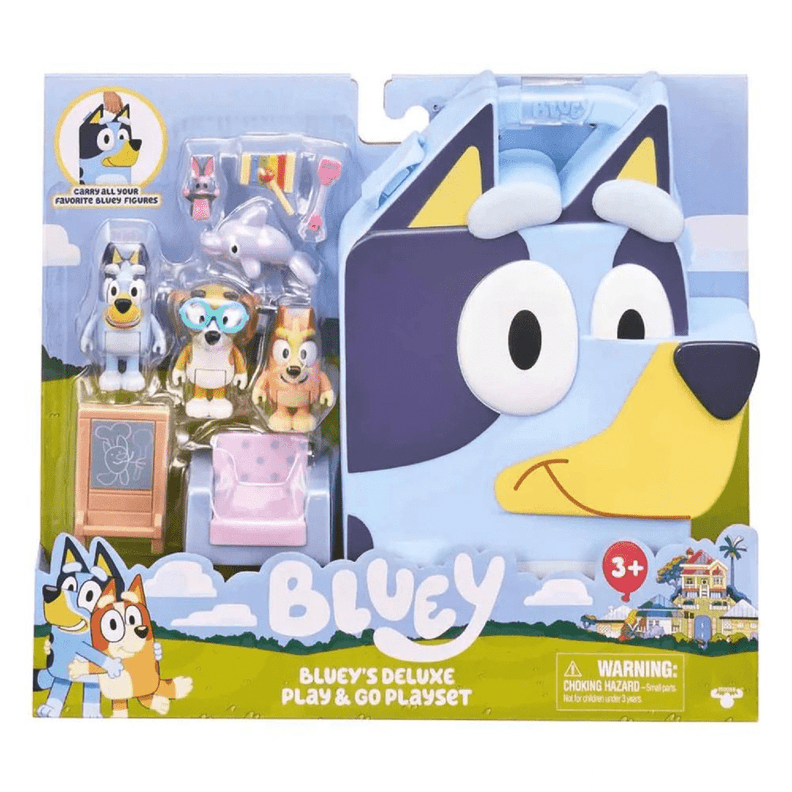 Bluey Maleta para Jugar y Llevar con 3 Figuras y Accesorios – vista 1