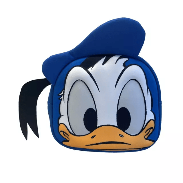 Mochila Preescolar 3D Pato Donald con Tirante de Seguridad – Intek