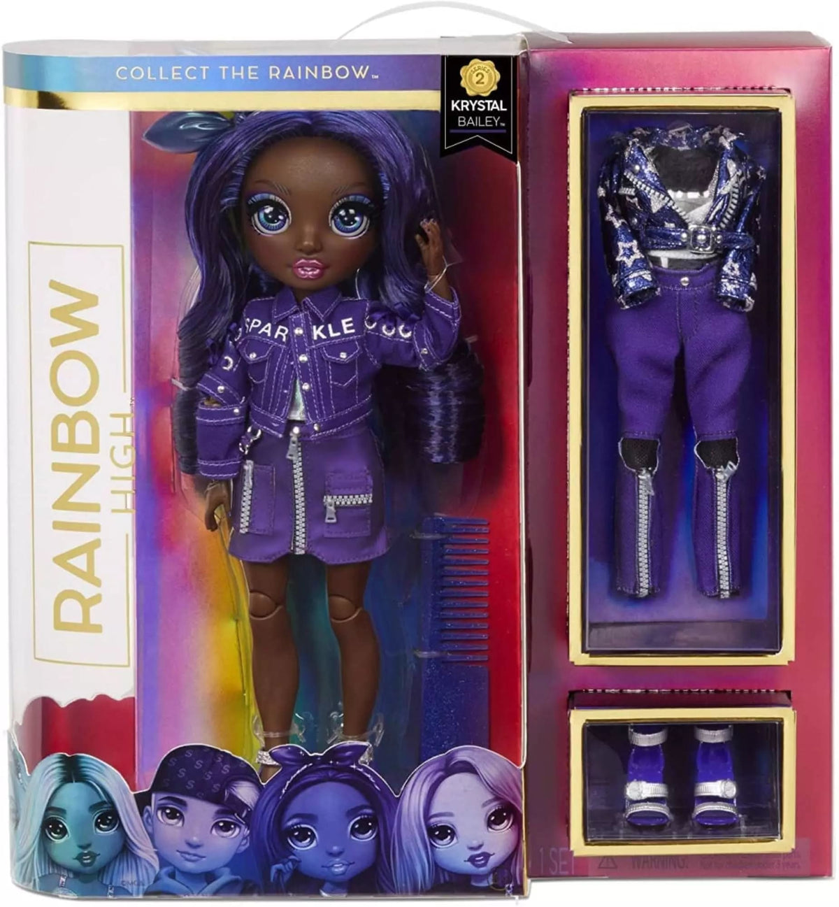 Rainbow High Muñeca Fashion Krystal Bailey con 2 Tenidas – vista 2