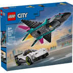 LEGO City Avión Jet vs. Auto Set de Carreras 259 Piezas – vista 1