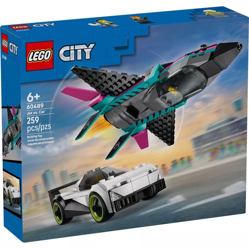 LEGO City Avión Jet vs. Auto Set de Carreras 259 Piezas – vista 1