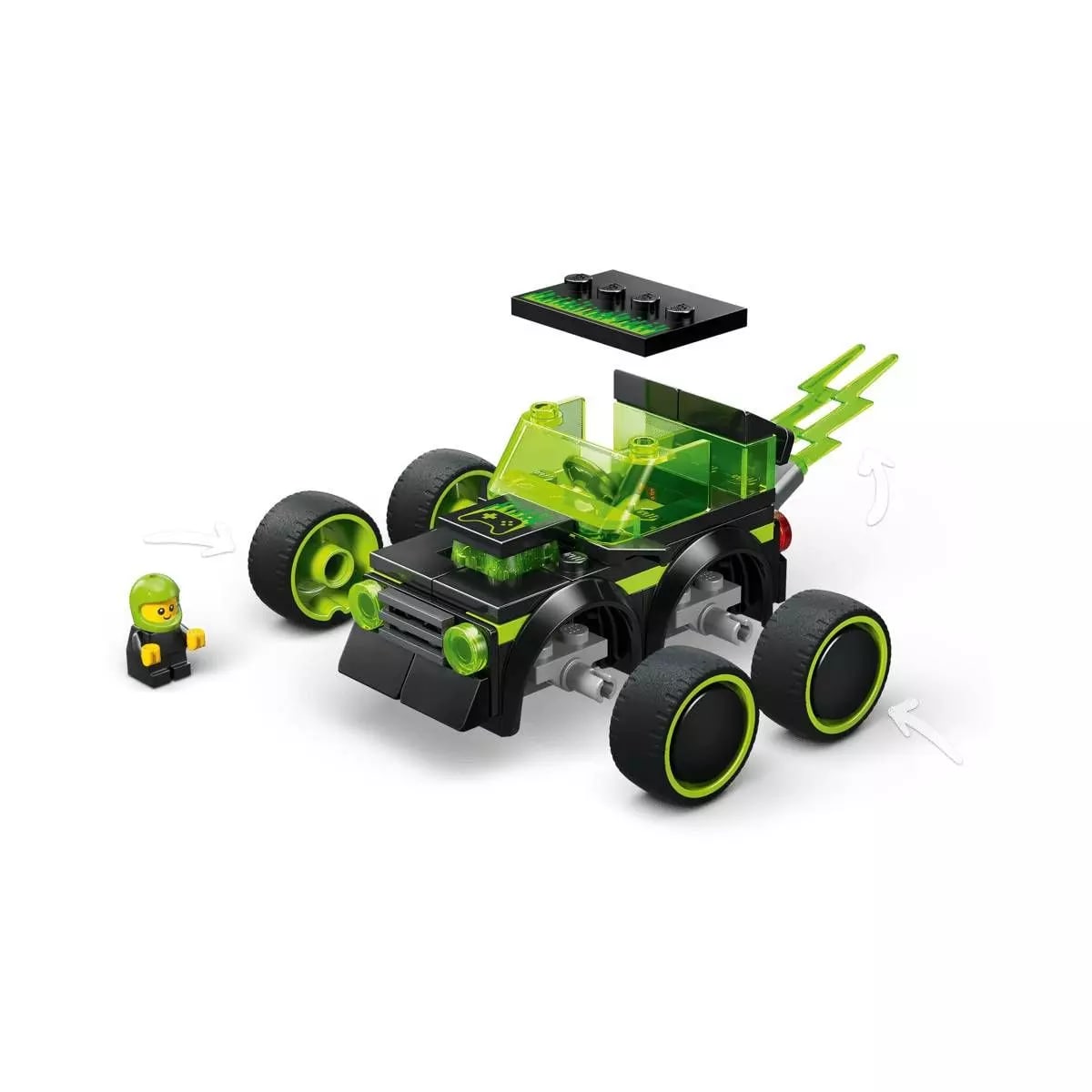 LEGO City Vehículos Auto de Carreras de Videojuego con Minifigura – vista 1