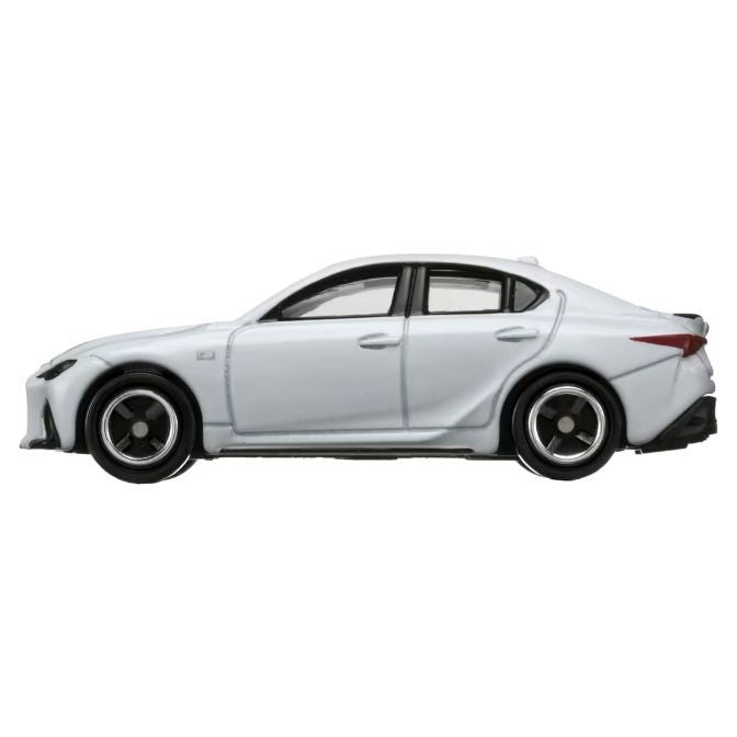 Tomica Lexus IS 350 F Sport vista lateral del auto a escala 1/65