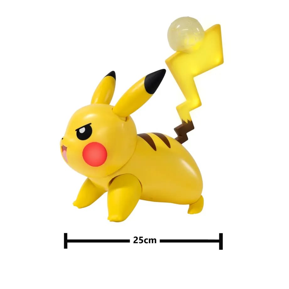 Pokémon Pikachu Deluxe Figura Interactiva de 30 cm con Luces y Sonidos – vista 3