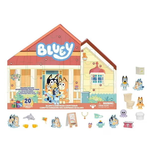 Bluey Calendario de Adviento con 20 Sorpresas y Figuras – vista 1