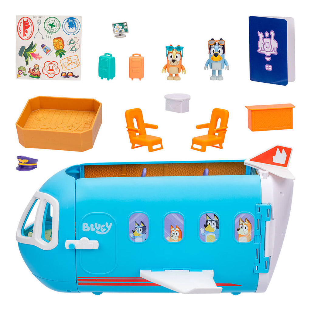 Bluey Avión Transformable 3 en 1 Playset con Sonidos y 2 Figuras – vista 2