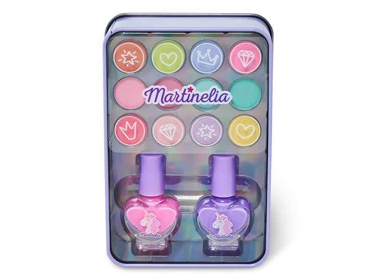 Martinelia Cajita Metálica de Maquillaje Unicornio con Sombras y Esmaltes – vista 1