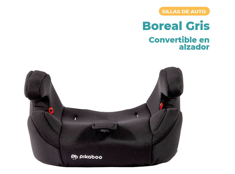 SILLA DE AUTO BUTACAPIKABOO -  BOREAL GREY (9 A 36 KILOS) PIKABOO