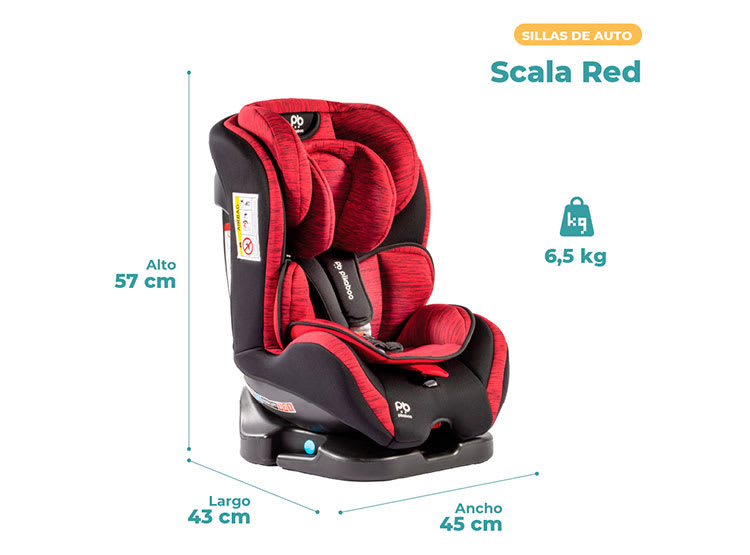 Pikaboo Scala Silla de Auto Convertible Rosada desde Recién Nacido hasta 36 kg – vista 1