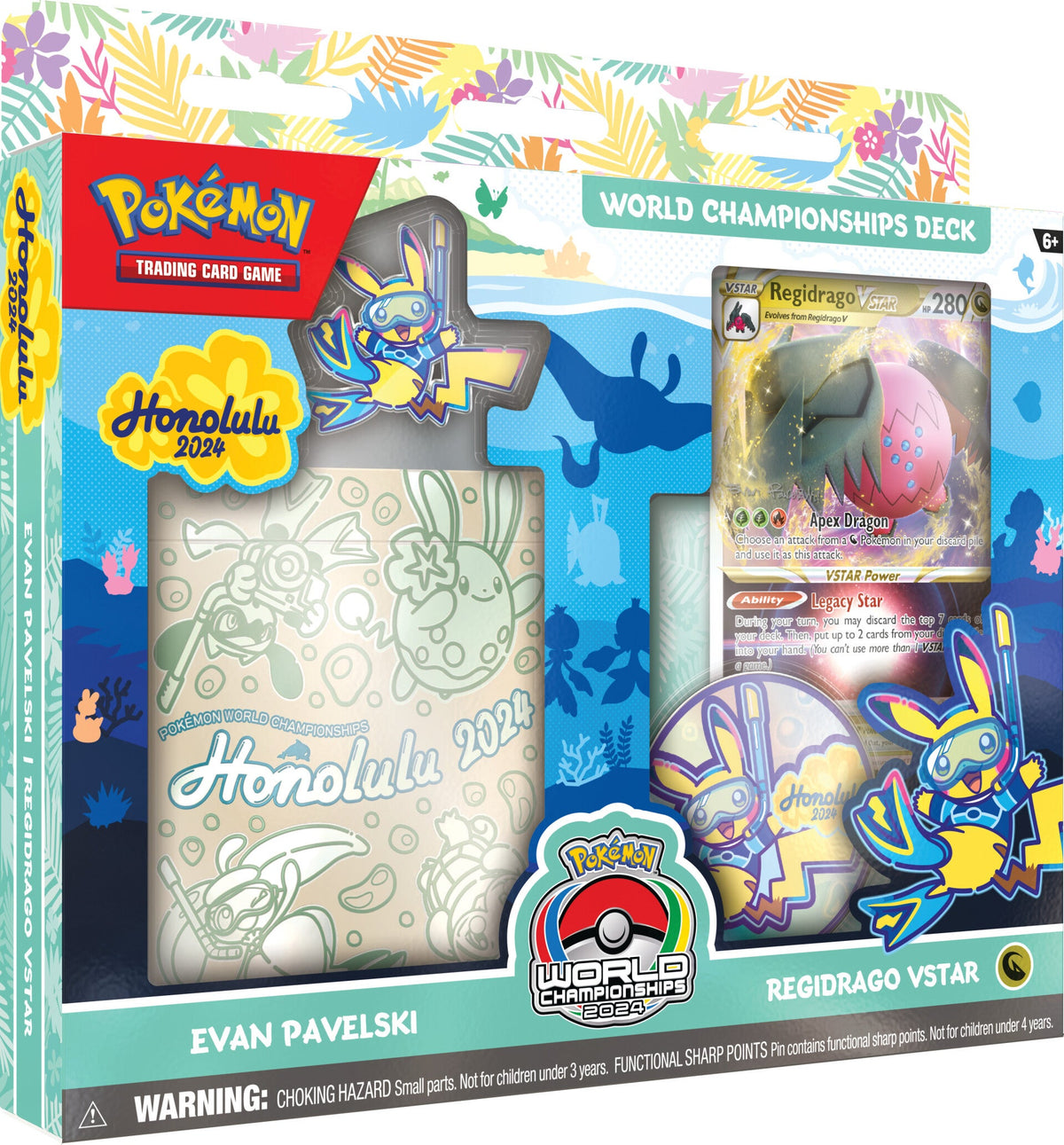 Caja del mazo World Championships 2024 de Evan Pavelski con Regidrago VSTAR