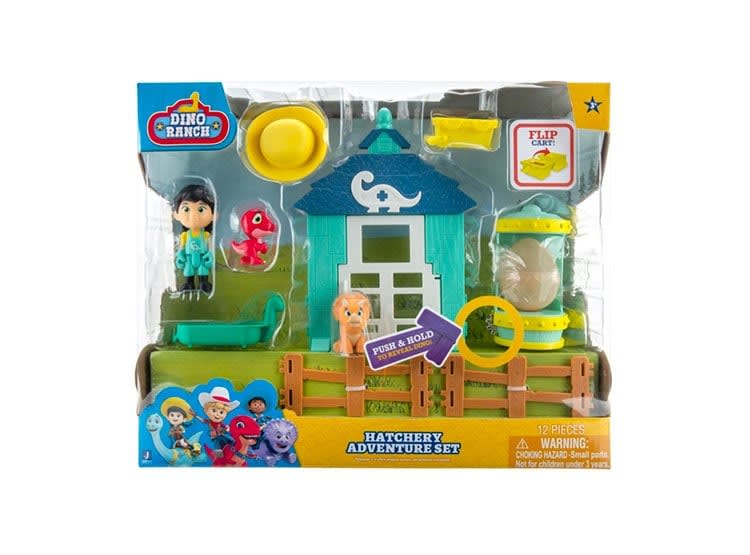 Dino Ranch Set Mediano con Dinosaurios, Incubadora y Cercas 12 Piezas – vista 1