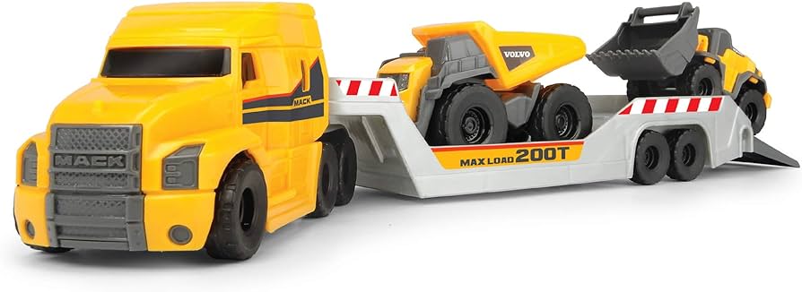 Dickie Toys Micro Builder Truck Camión con Cargador y Volquete – vista 1