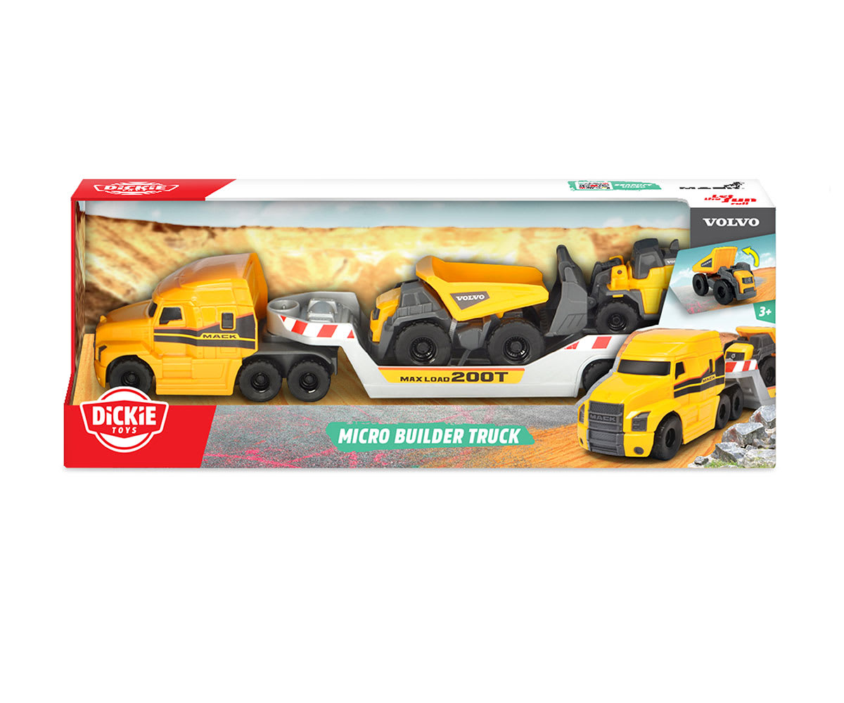 Dickie Toys Micro Builder Truck Camión con Cargador y Volquete – vista 2