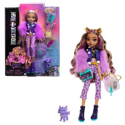 Monster High Looks Monstruosos Muñeca Articulada con Mascota Surtido – vista 1