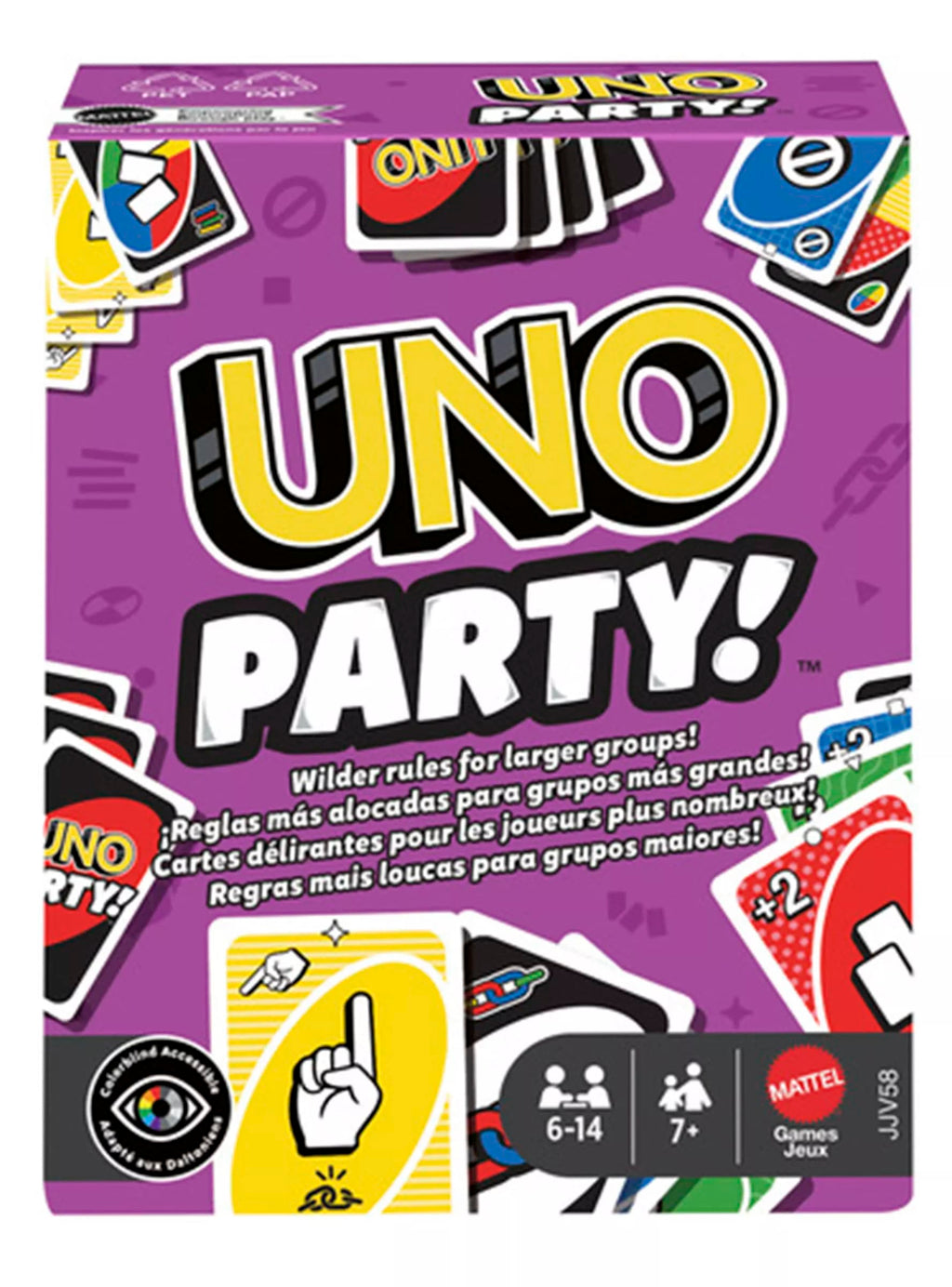 UNO Party Juego de Cartas Versión Renovada – vista 2