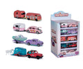 Surtido Majorette Pink Adventure: autos con casa rodante, lancha y remolque para caballo