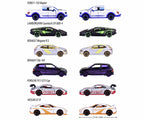 Modelos de la serie 10: Ford F-150 Raptor, Lamborghini Countach, Renault Megane, Clio, Porsche 911 y Nissan GT-R