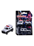 Suzuki Jimny de policía japonesa Majorette junto a su blíster Japan Series